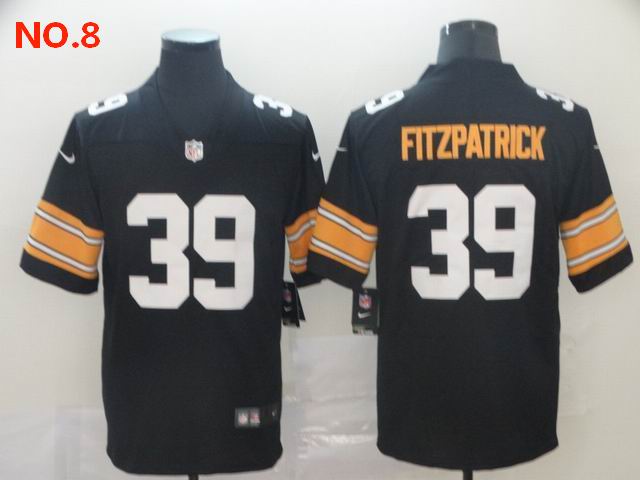 Men's Pittsburgh Steelers #39 Minkah Fitzpatrick Jersey NO.8;